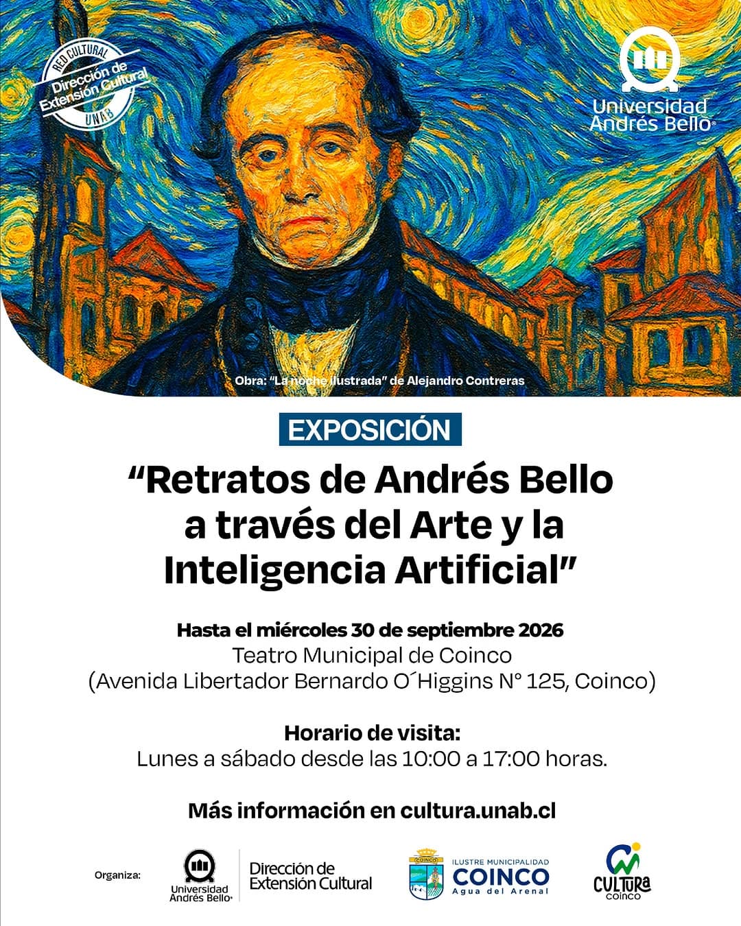 Retratos de Andrés Bello a través del Arte y la Inteligencia Artificial